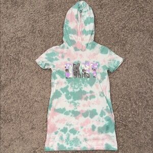 DKNY Pastel Tie-Dye shirt dress